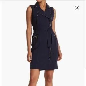 Calvin Klein Navy Sleeveless Mini Dress